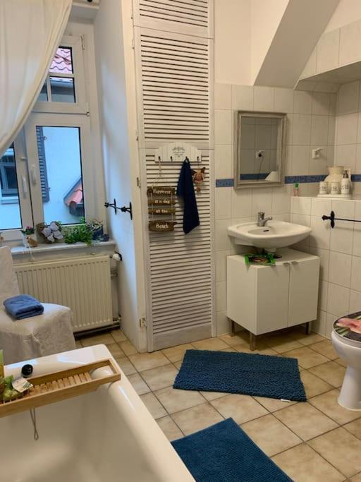 100 Qm Ferienwohnung Am Heiligen Brunnen Quedlinburg Bagian luar foto